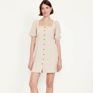 Brand new Old Navy linen button down dress size Small Tall